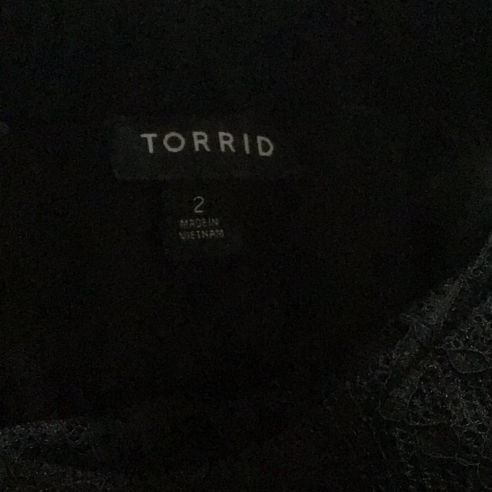 Torrid Black Lace Trapeze Dress - Picture 7 of 7